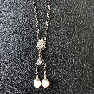 Sage Sterling Silver and pearl Necklace